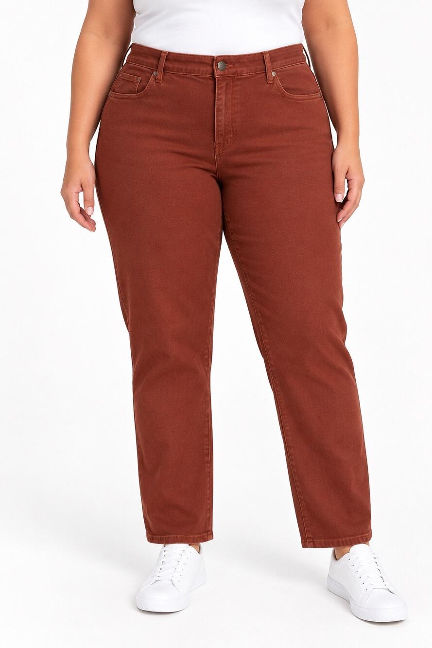 a.n.a Rust High Rise Straight Leg Denim Pants – Size 18W NWT